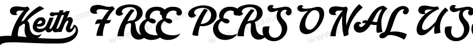 Keith_FREE PERSONAL USE字体转换